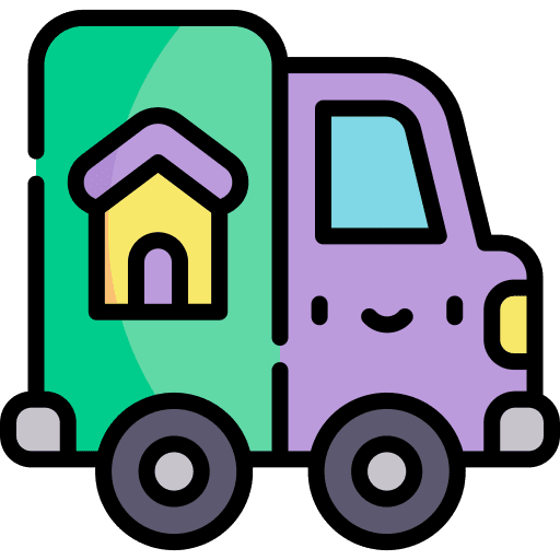 Moving truck home transportation moving truck icon