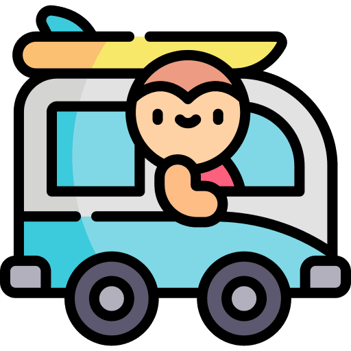 Vacations travel vacations camper van icon