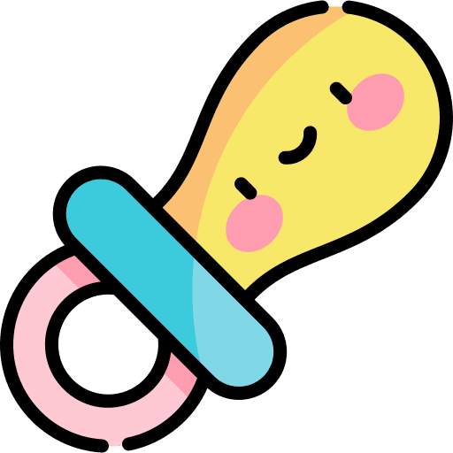 Baby pacifier family baby pacifier people icon