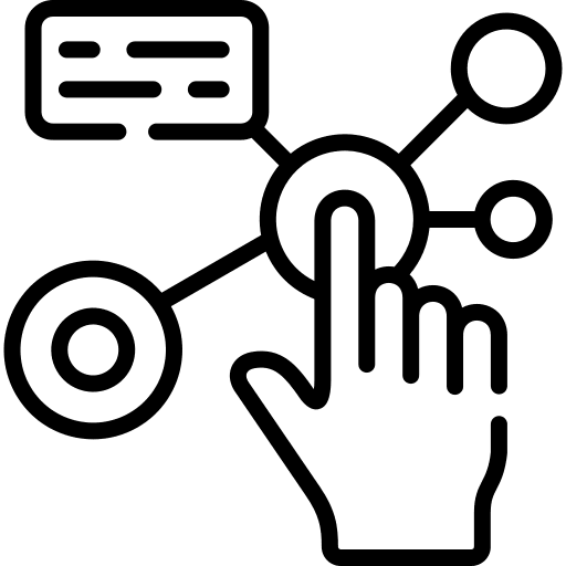 Interactive electronics interactive music and multimedia icon