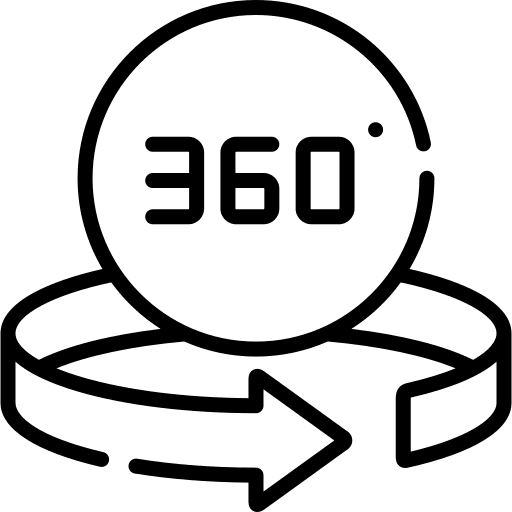 360 degrees interface electronics ui icon