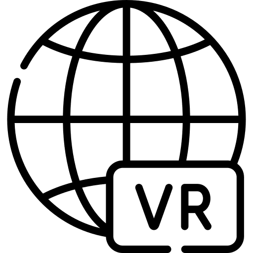 Internet augmented reality vr electronics icon