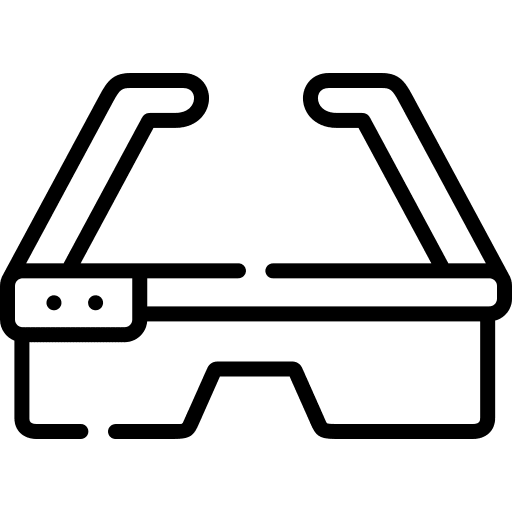 Smart glasses virtual reality glasses gaming vr glasses icon