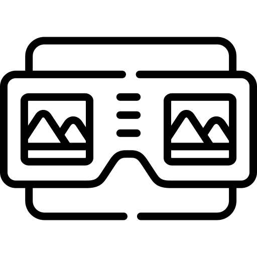 Stereoscopic technology stereoscope stereoscopic icon