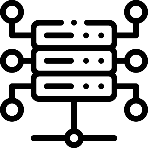 Hosting network load balancer networking icon