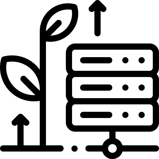 Server multimedia seo and web technology icon