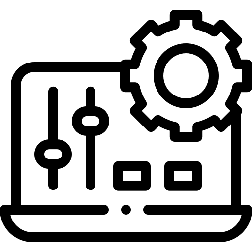 Website settings seo and web configuration icon