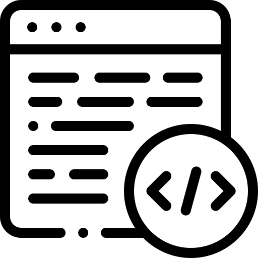 Code browser ui coding icon