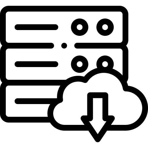 Download multimedia network cloud server icon