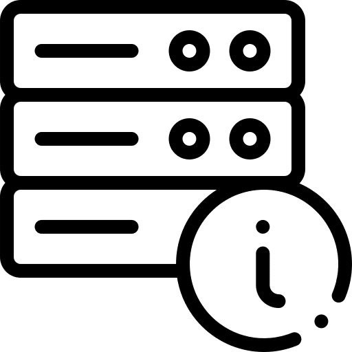 Hosting gear cogwheel configuration icon