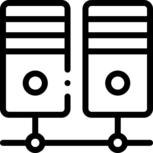 Hosting security hosting server data storage icon
