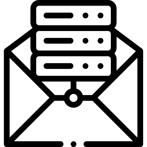 Newsletter storage newsletter database icon
