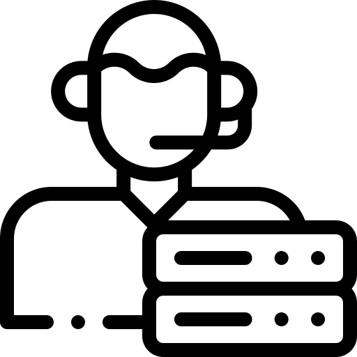 Servers it support server technical support icon