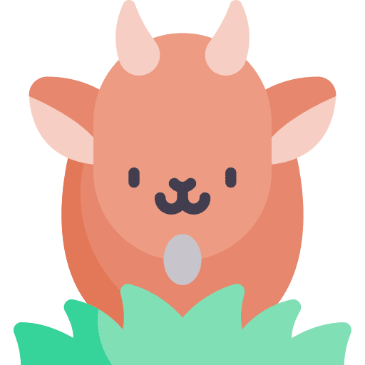 Goat farming and nature animal animal rights icon