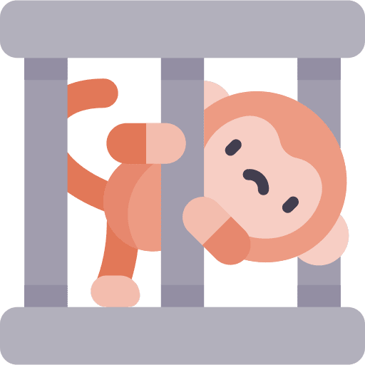 Monkey mammal animal kingdom wildlife icon