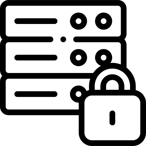 Server network protection electronics icon