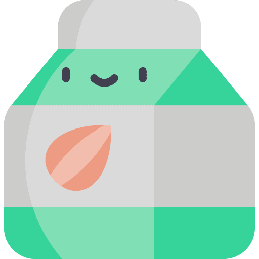 Almond milk vegetable food and restaurant fruit icon