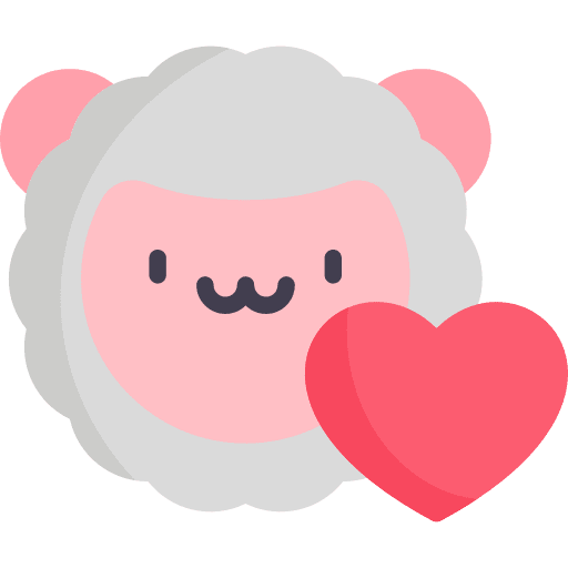 Animals sheep care friendly icon