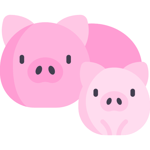Pigs farm pigs animals icon