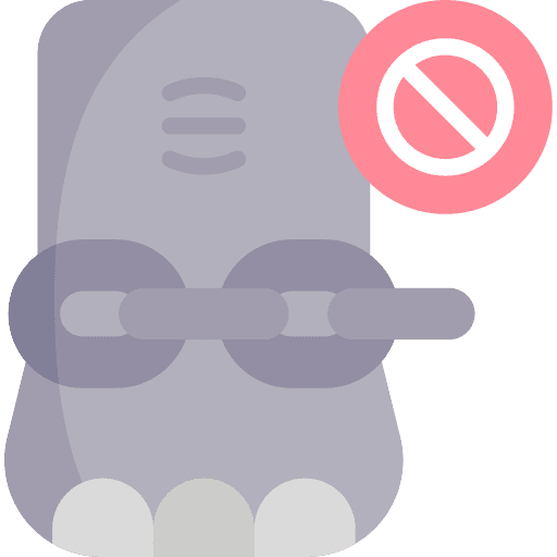 Elephant circus animal rights zoo icon