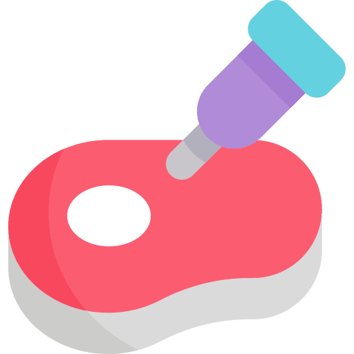 Meat food and restaurant food industry hormones icon