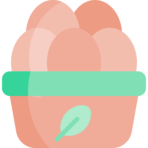 Organic eggs food and restaurant organic eggs sustainable factory icon