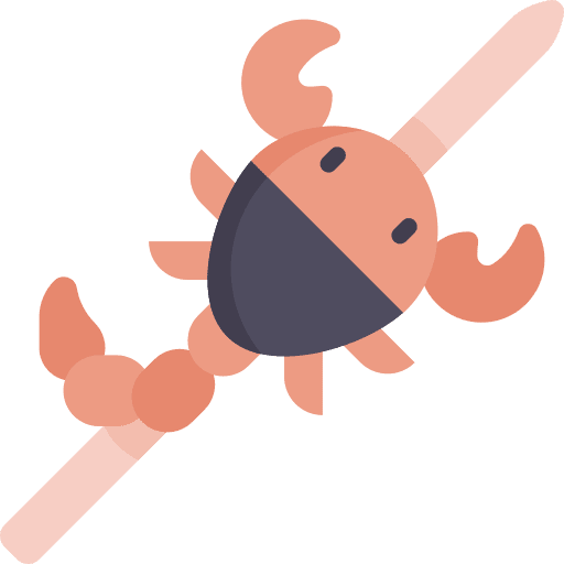 Scorpion insect food animals icon