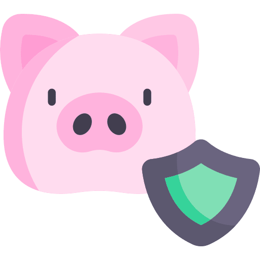 Animal rights animals pig security icon