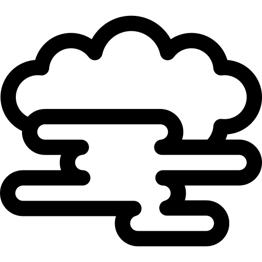 Fog cloudy rain weather icon