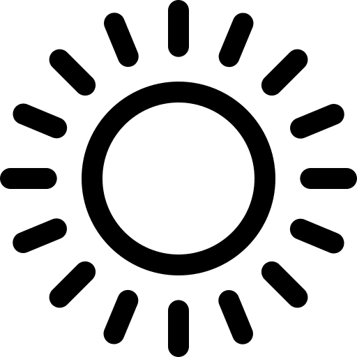 Sun sunlight sunny warm icon