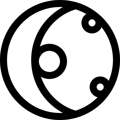 Moon phase meteorology astronomy weather icon