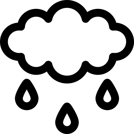 Rain nature weather storm icon