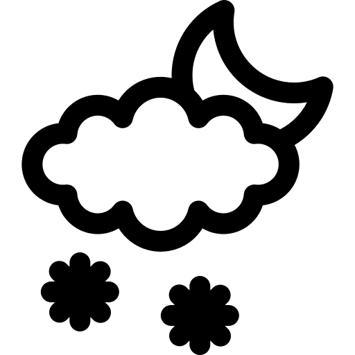 Snow cloud weather nature icon