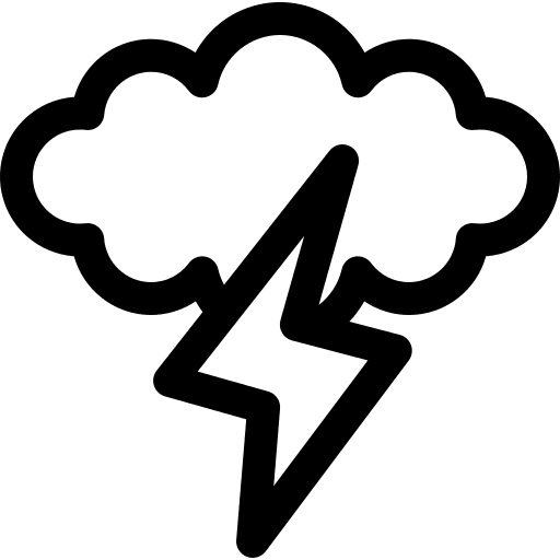 Thunderstorm weather forecast thunderstorm icon