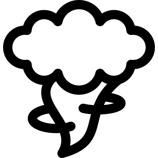 Tornado storm wind stormy icon