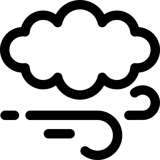 Wind wind cloud meteorology icon
