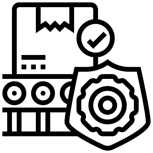 Quality control shipping and delivery survey quality control icon