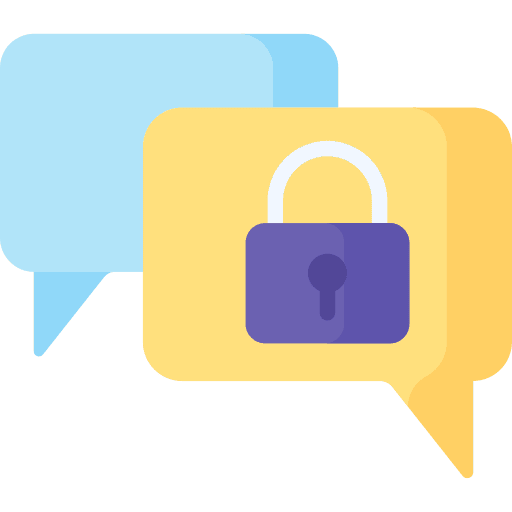 Chat speech bubble chat communications icon