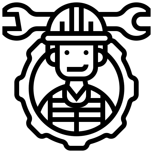 Engineer gear engineer professions and jobs icon