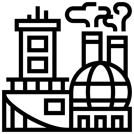 Industry architecture and city factory industry icon