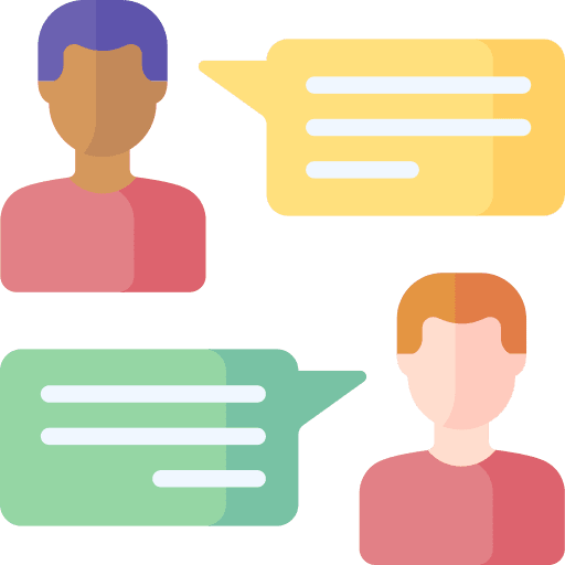 Chat conversation dialogue speech bubble icon