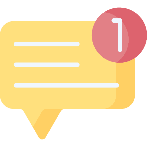 Chat dialogue notification chat icon