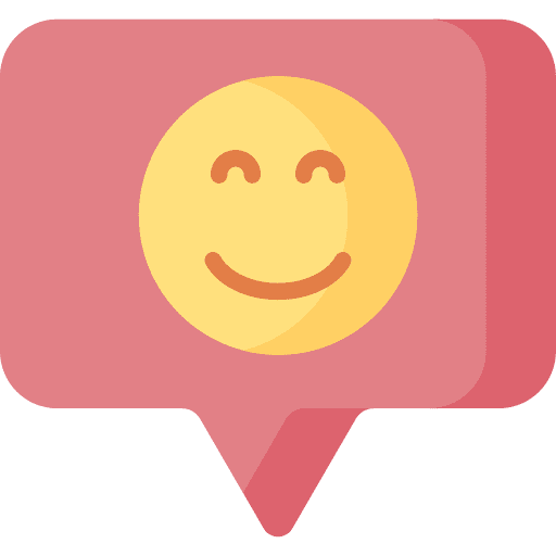 Chat emoji chat speech bubble icon