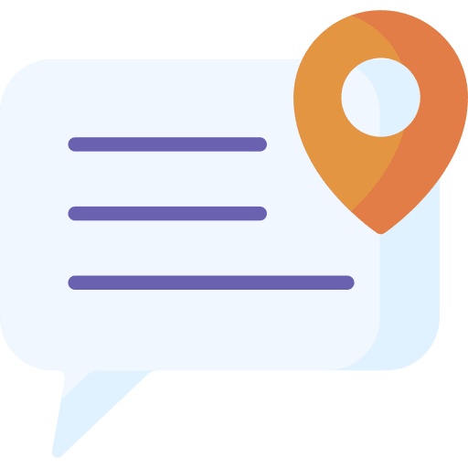 Chat pointer conversation communications icon