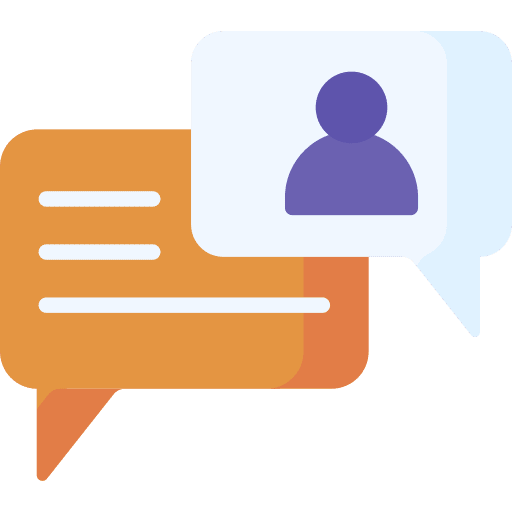 Chat conversation speech bubble chat icon