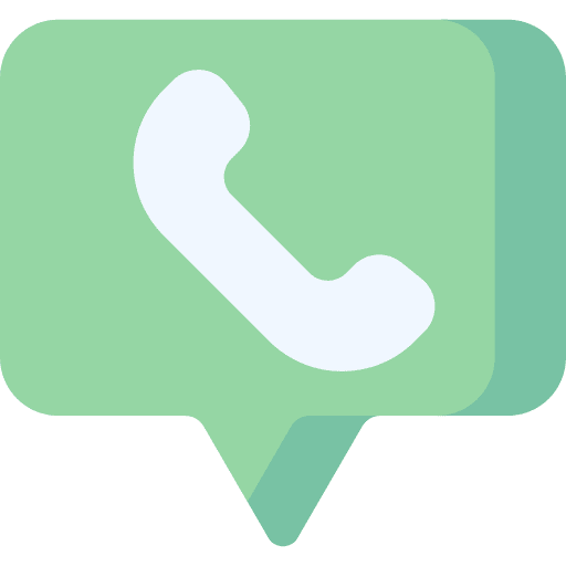 Chat conversation telephone speech bubble icon