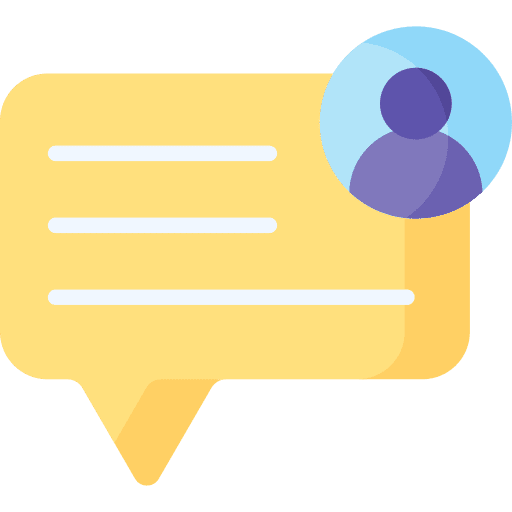 Chat message dialogue speech bubble icon