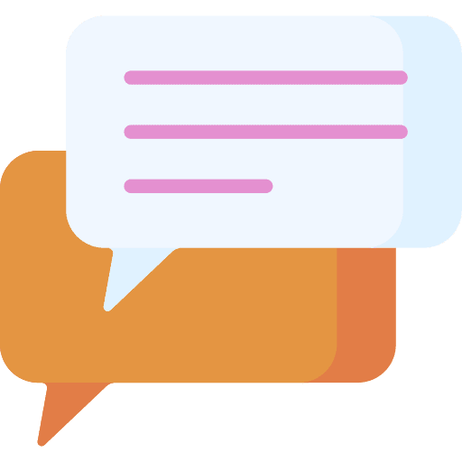 Chat message speech bubble conversation icon