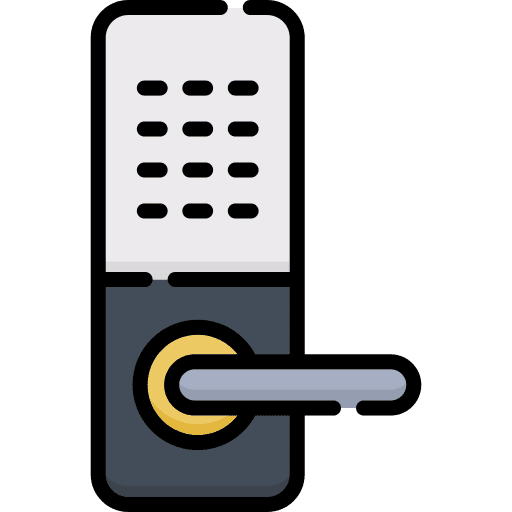 Smart lock safety internet of things smart lock icon