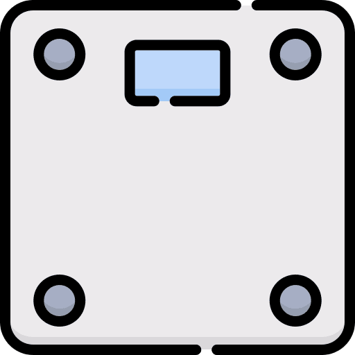 Body scale weight scale healthcare and medical diet icon
